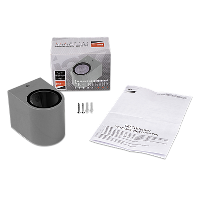 Светильники фасадные PDL-R 72080 GU10 -1 GR 230V IP65