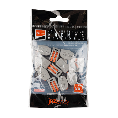 Клемма монтажная СМК PTC-2P 222-412 BL/10 450V 32A 0,08-2,5(4.0)mm2 / 10шт. / Jazzway