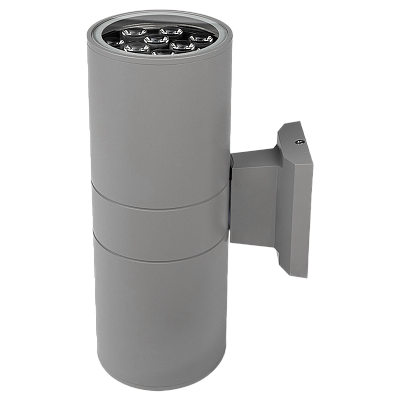 Светильник светодиодный фасадный PWL-300110/30D 2x12w 6500K GR IP65
