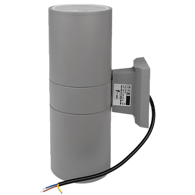 Светильник светодиодный фасадный PWL-300110/30D 2x12w 6500K GR IP65