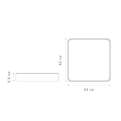 Светильник светодиодный потолочный PPB Scandic-S 72w DIM 3000-6500K GR IP20
