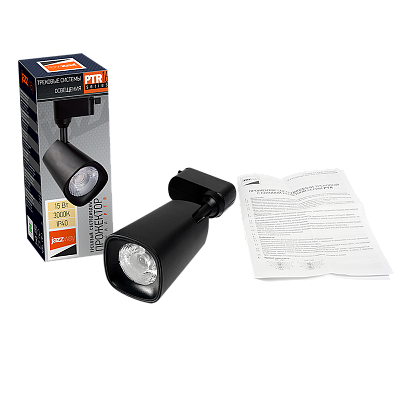 Трековый светильник светодиодный PTR 1615 15w 3000K 24° BL IP40