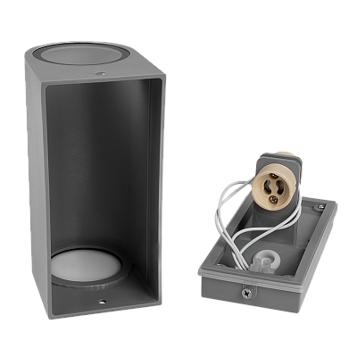 Светильники фасадные PDL-S 72150 GU10-2 GR 230V IP65
