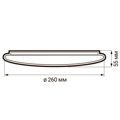 Светильник светодиодный настенно-потолочный PPB WAVE 24w 4000K